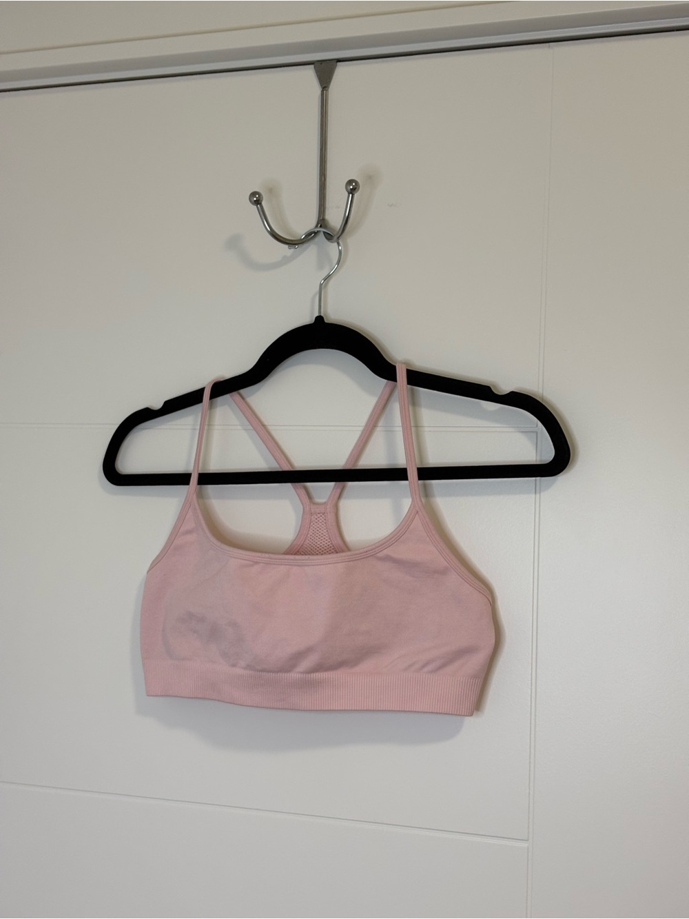 TNA Pink Sports Bra and Bike Shorts Set